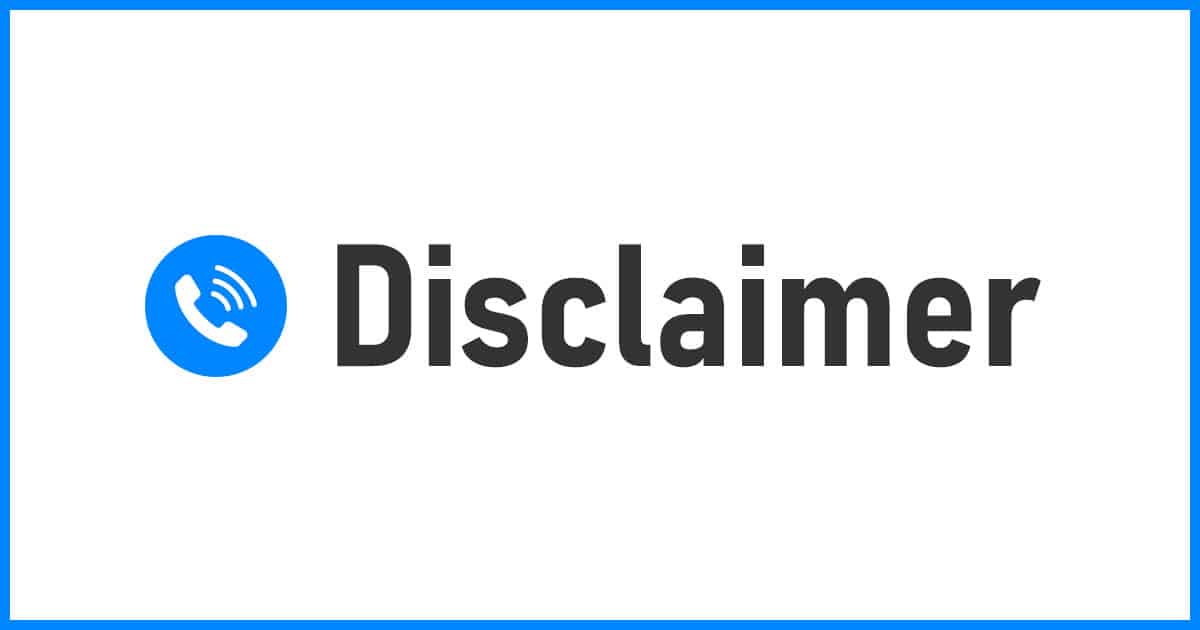 Disclaimer