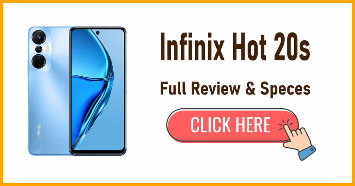 Infinix Hot 20s Banner